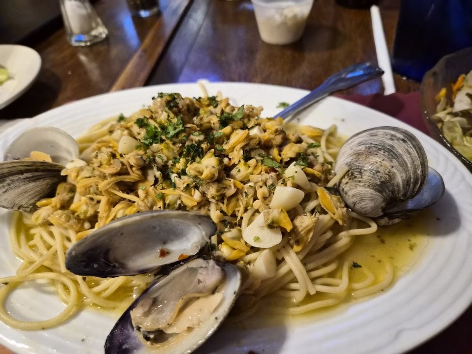 Italian dishes served in a cozy dining room.