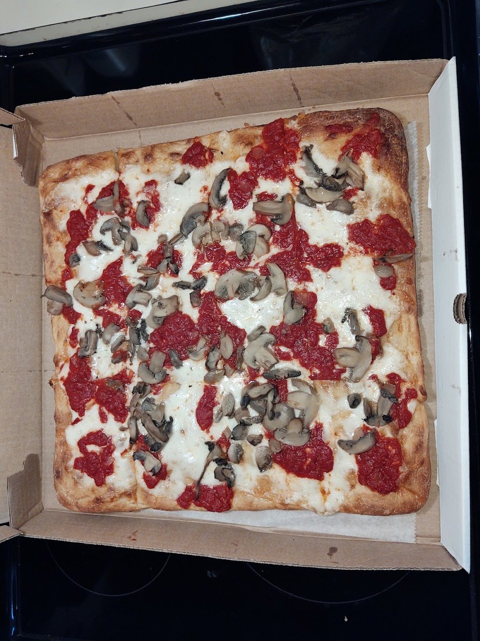 Mushroom Sicilian Pizza
